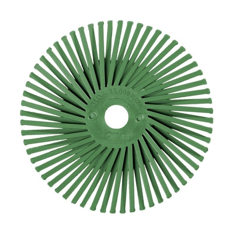 Scotch-Brite™ Radial Bristle Disc RD-ZB, 25 mm x 3.18 mm, P50, Green, Type C