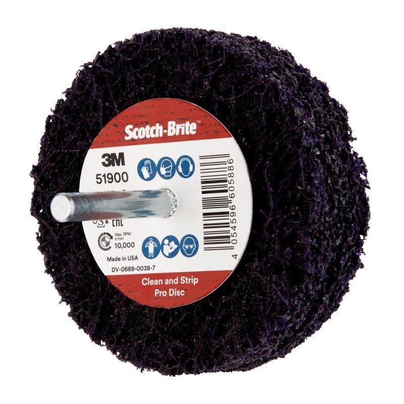 3M™ Scotch-Brite™ Clean and Strip XA-ZS Pro csapos tisztítótárcsa 100 mm x 25 mm x 6 mm S XCRS, lila