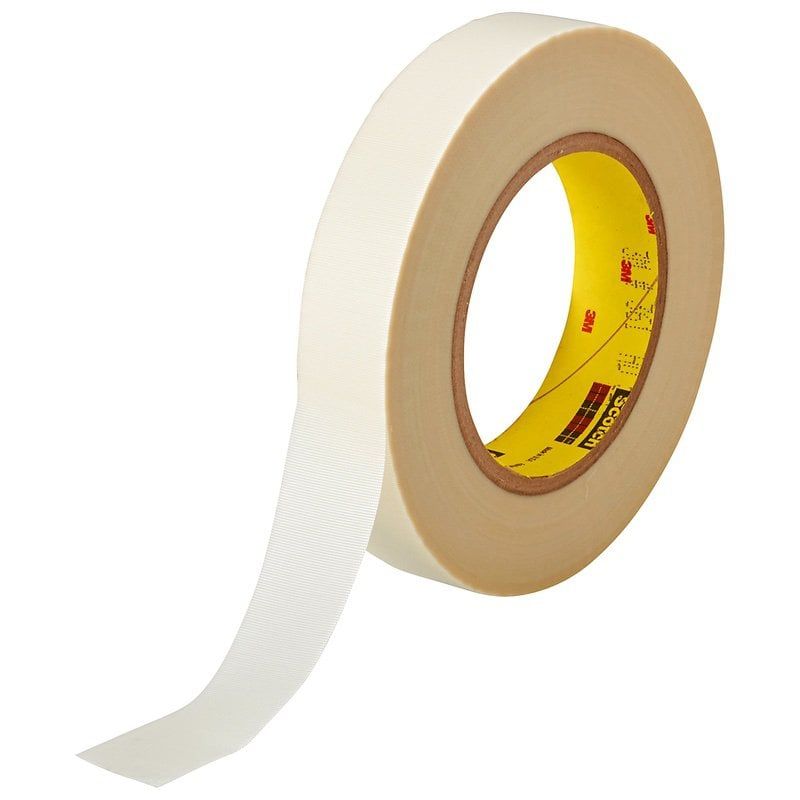 3M™ Glass Cloth Tape 361, White, 25 mm x 55 m, 0.17 mm, 36 rolls per case