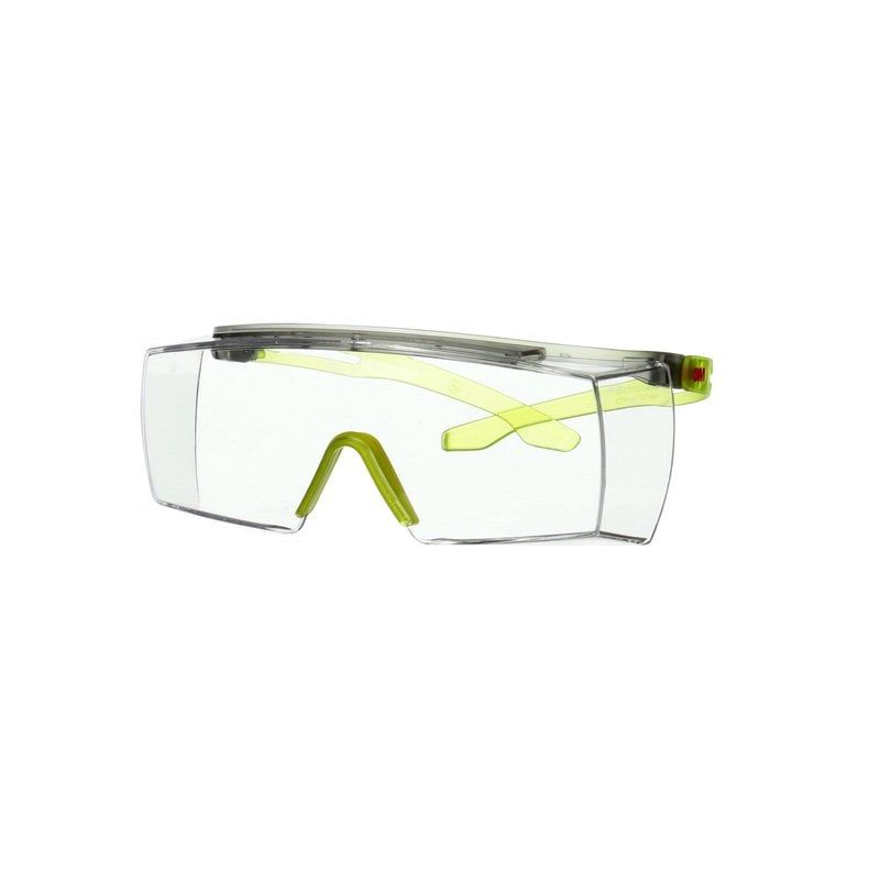 3M™ SecureFit™ 3700 Overspectacles, Lime Green Temples, Scotchgard™ Anti-Fog (K&N), Clear Lens, SF3701SGAF-GRN-EU, 20/Case