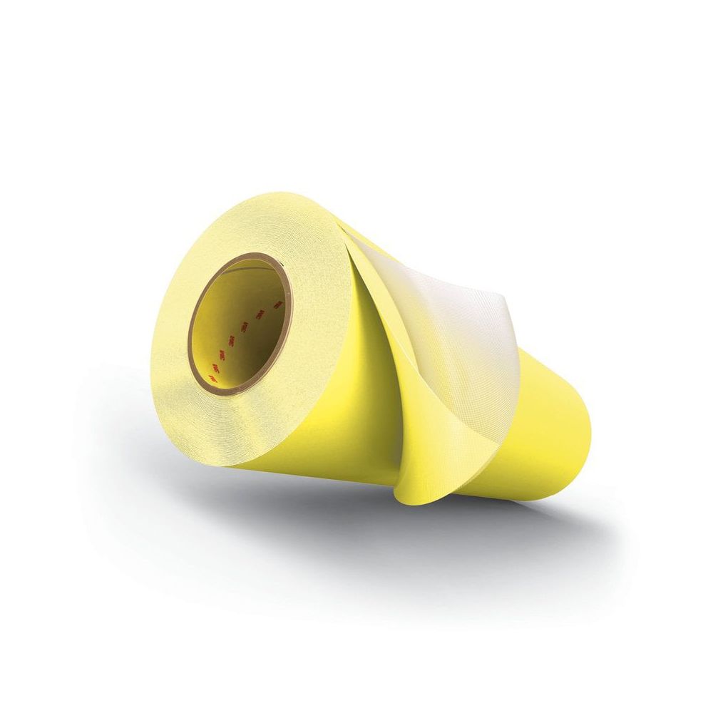 Foamed plate mounting tape, 0.51 mm thickness, medium soft density foam, yellow