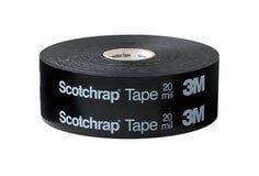3M™ Scotchrap™ Vinyl Corrosion Protection Tape 51, Unprinted, 50.8 m x 30.48 m, Black, 1 Roll/Carton, 12 Rolls/Case