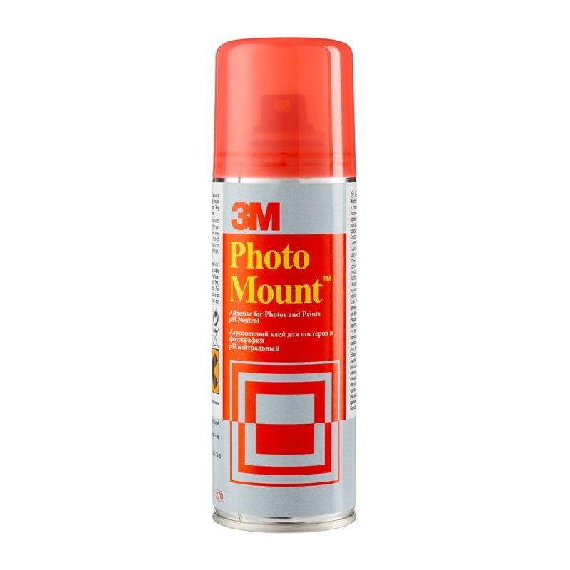 3M™ PhotoMount™ ragasztó aerosol - 200 ml (130 g), tartós kötéshez kevésbé nedvszívó, érzékeny felületekre is