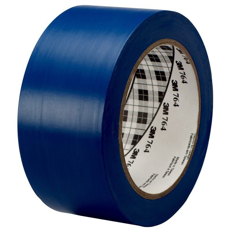 3M™ General Purpose Vinyl Tape 764i, Blue, 50 mm x 33 m, 0.13 mm