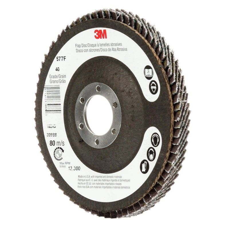 3M™ Flap Disc (Conical) 577F AZ Green 125mm x 22mm P60