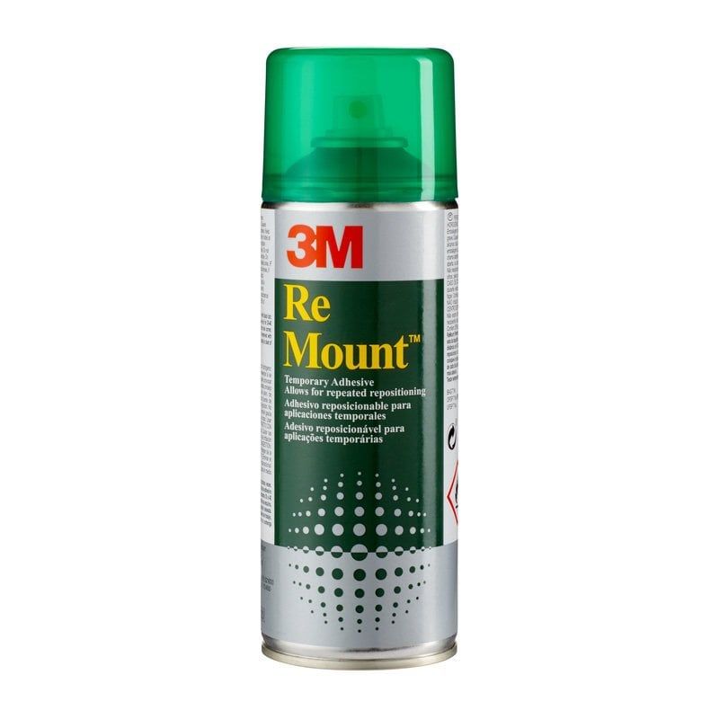 3M™ ReMount™ Removable Repositionable Spray Adhesive, 1 Can, 400 ml