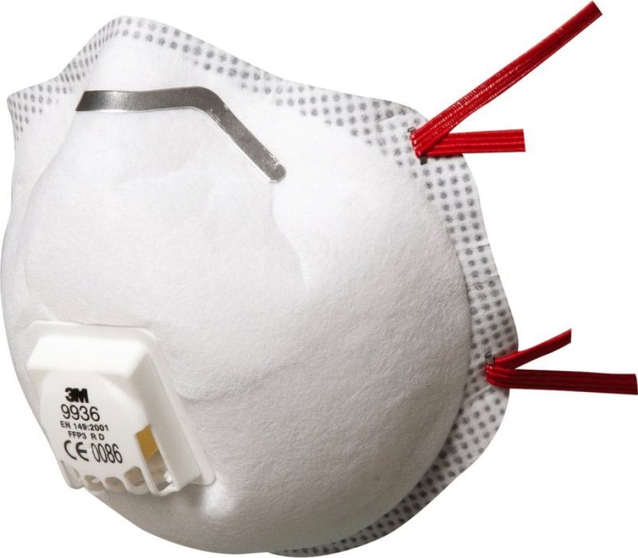 3M™ Speciality Disposable Respirator, FFP3, Valved, 9936