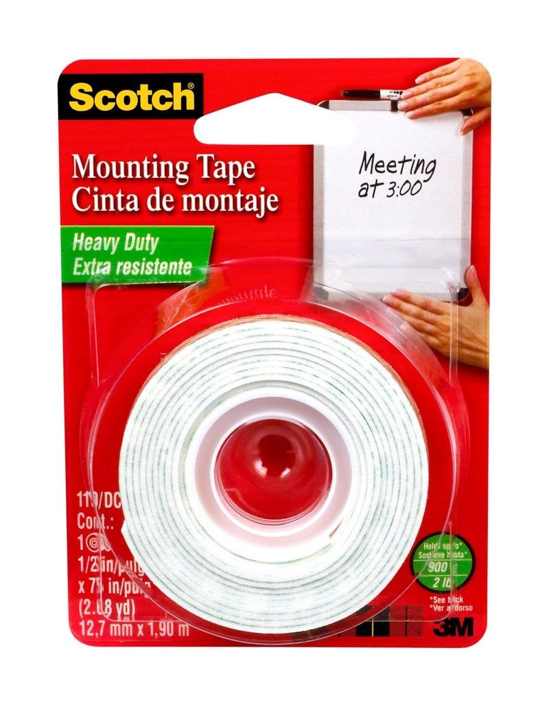 Scotch™ Mounting Tape 110, 1/2 in x 75 in