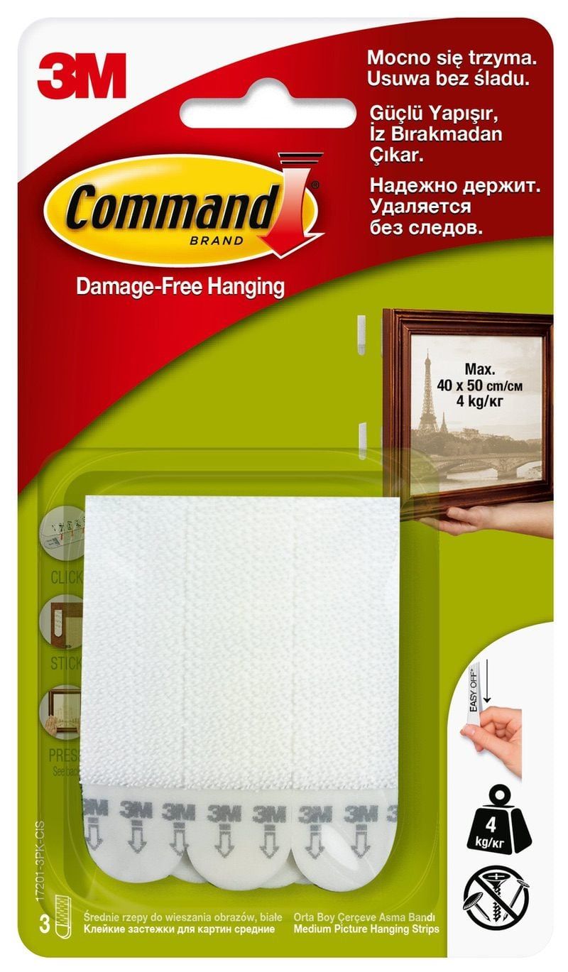 17201-3PK-CEE Command™ Medium Picture Hanging Strips