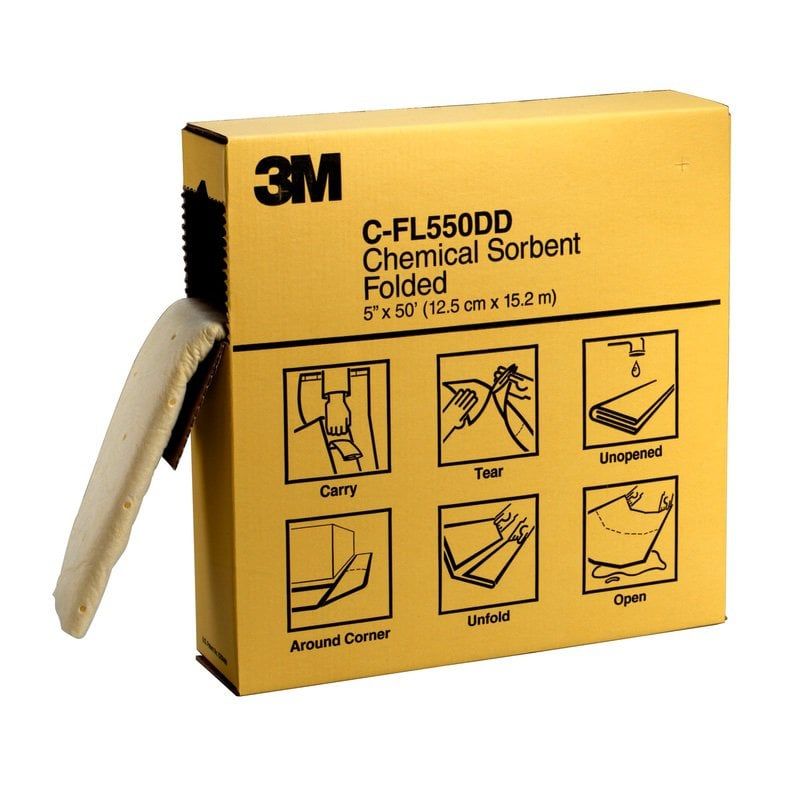 3M™ Chemical Sorbent Multi-Format P-F2001, 120 mm x 15.2 m, 3/Case