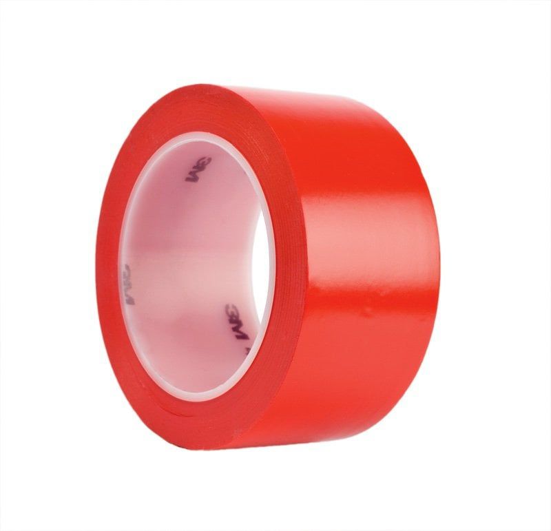 3M™ Lane and Safety Marking Tape 471F, Red, 50 mm x 33 m, 0.14 mm