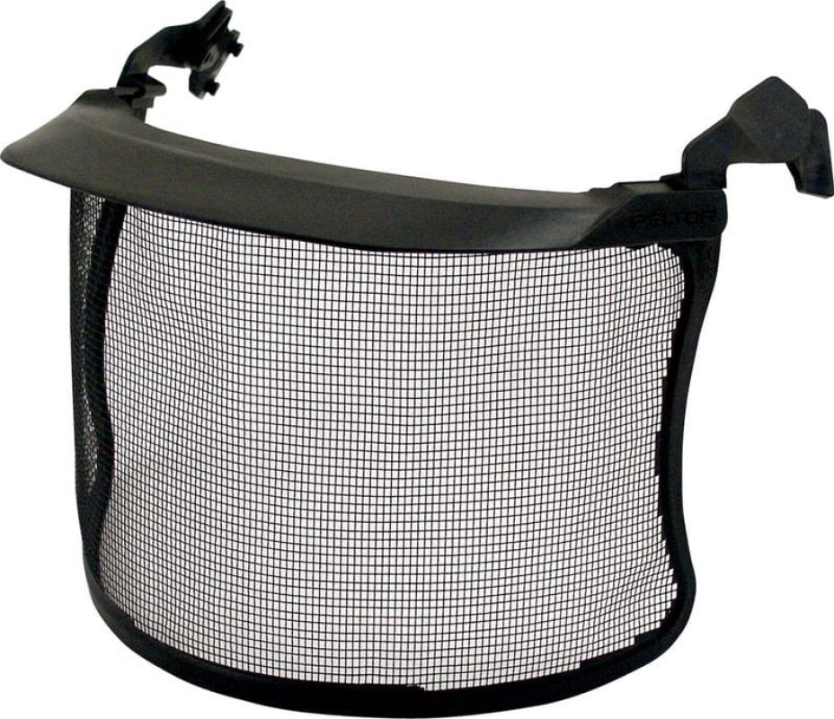 3M™ Mesh Faceshield, Standard peak, Stainless Steel, Black,V4C