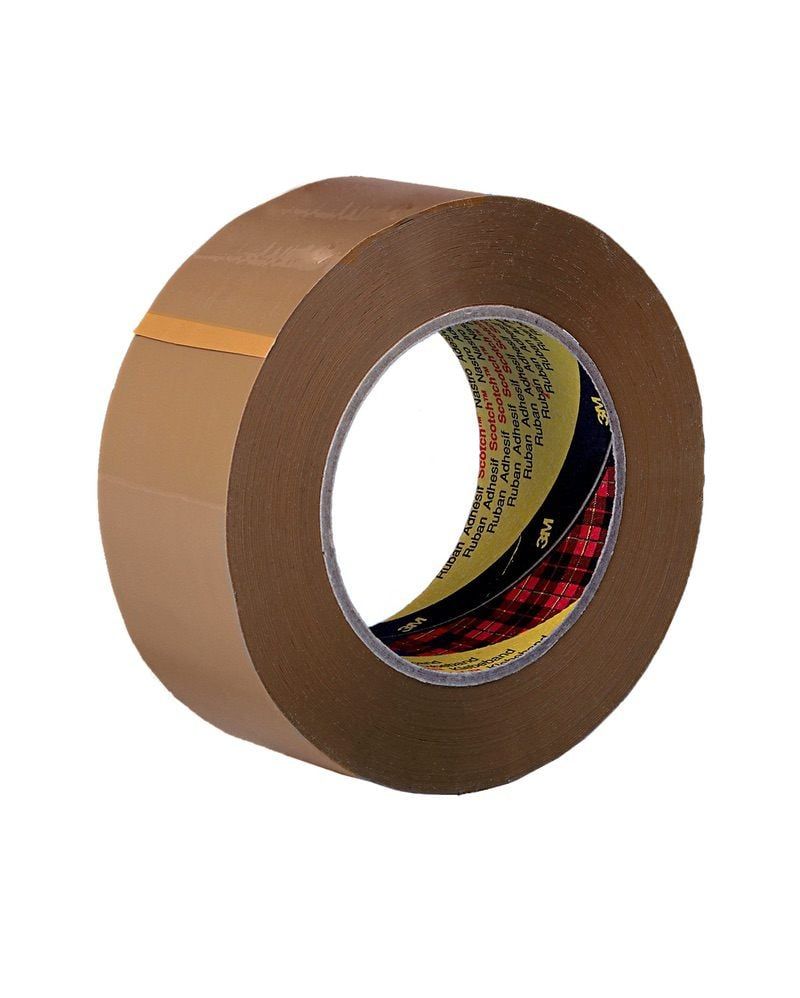 Scotch™ Performance PVC Box Sealing Tape 6890, Brown, 50 mm x 66 m