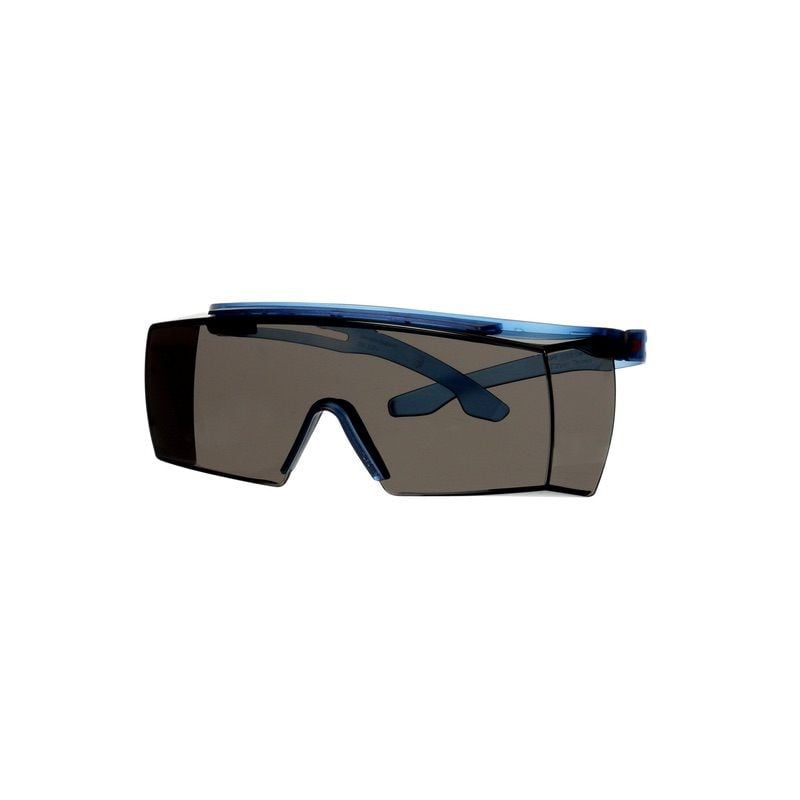 3M™ SecureFit™ 3700 Látásjavító szemüveg felett hordható védőszemüveg, kék szárral, Scotchgard™ páramentes bevonat (K&N), szürke lencse, , SF3702SGAF-BLU