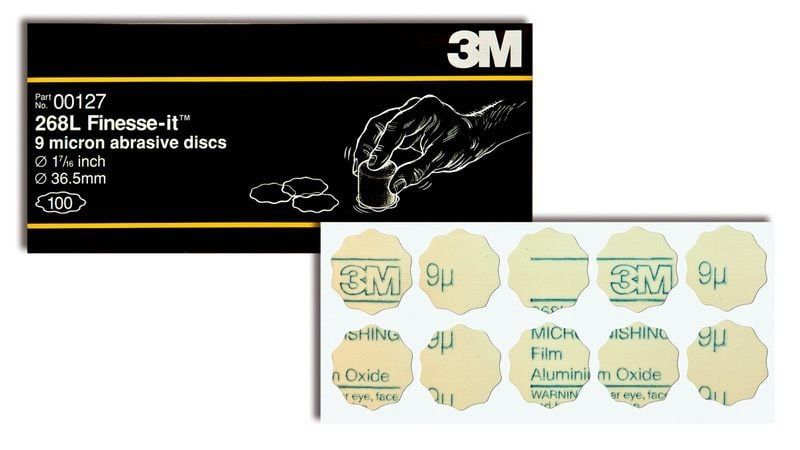 3M™ Trizact™ Finesse-it™ 268L öntapadós csiszolóbélyeg, 9 Micron, 37 mm