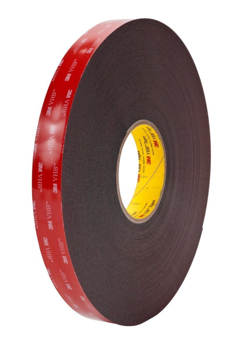 3M™ VHB™ Tape 5952F, Black, 210 mm x 295 mm, 1.1 mm, Restricted GTML