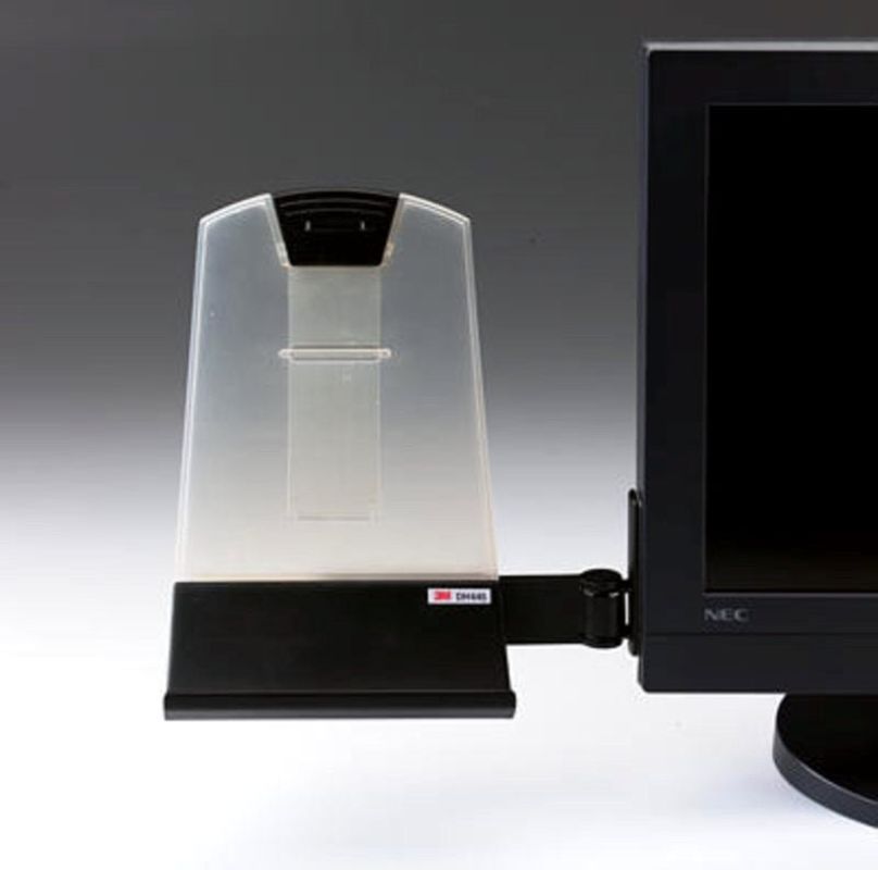 3M™ Standard laptartó - A4-es lapokhoz, magassága állítható, LCD monitorokhoz, fekete színben