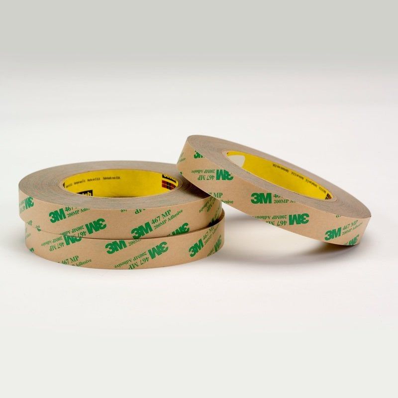 3M™ Adhesive Transfer Tape 468MP, Transparent, 610 mm x 55 m x 0.13 mm