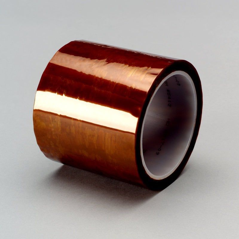 3M™ Polyimide Film Electrical Tape 92, Amber, Silicone Adhesive, 1 mm, Film, 304.8 mm x 32.9 m, Log roll