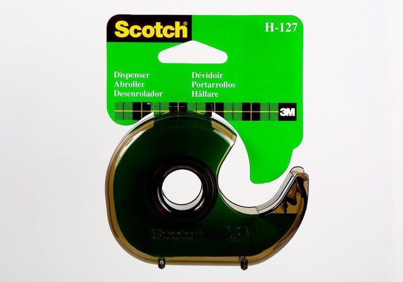 Scotch® Füstszínű kézi adagoló - Könnyű és erős ragasztószalag adagoló, fém vágópengével, ragasztószalag nélkül (feltölthető 33 méter hosszú Scotch ragasztószalaggal)