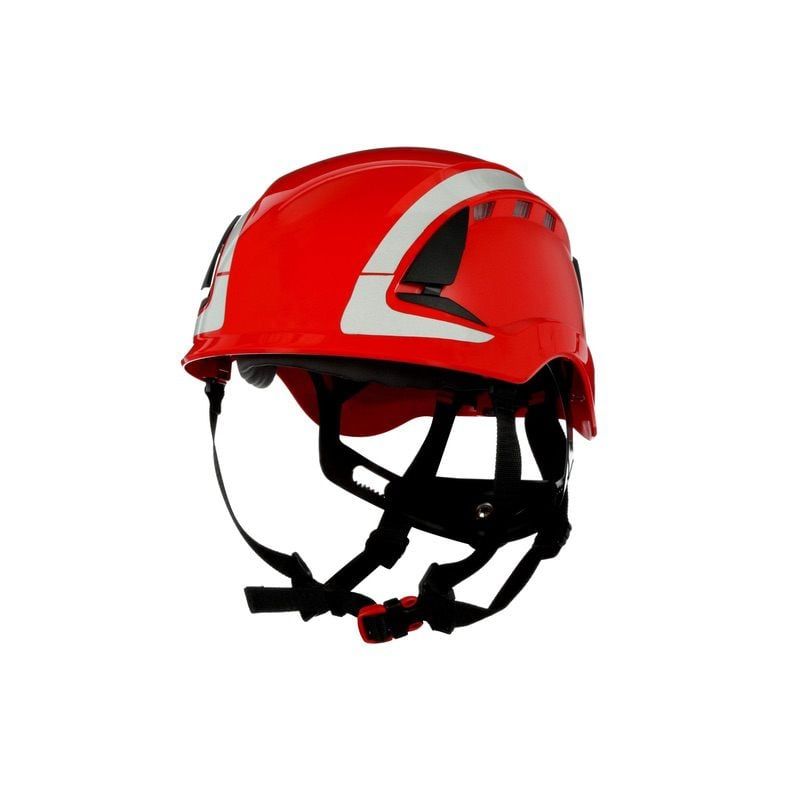 3M™ SecureFit™ X5000 Safety Helmet, Vented, Reflective, CE, Red, X5005V-CE, 4 ea/Case